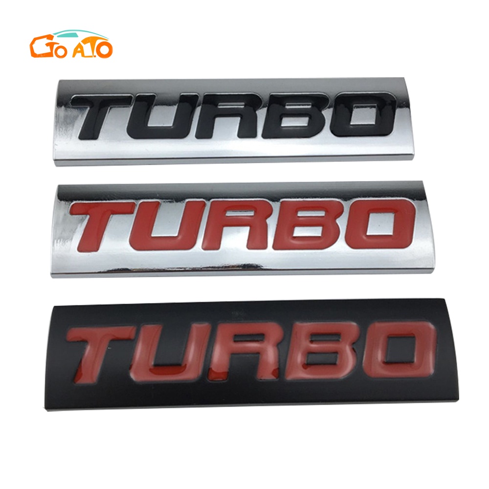 GTIOATO TURBO Kim Loại Biểu Tượng Xe Huy Hiệu Xe Hơi Biểu Tượng Oto Huy Hiệu Ô Tô Biểu Tượng Ô Tô Biểu Tượng Xe Hơi Turbo TăNg ÁP Trang Trí Ô Tô