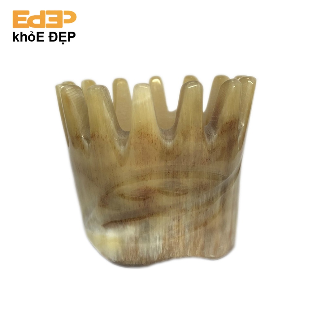 Dụng Cụ Massage Đầu Thư Giãn Bằng Sừng (Lược Gội Đầu, Thoải Mái, Tăng Cường Lưu Thông Máu, Tẩy Tế Bào Chết Da Đầu,...)