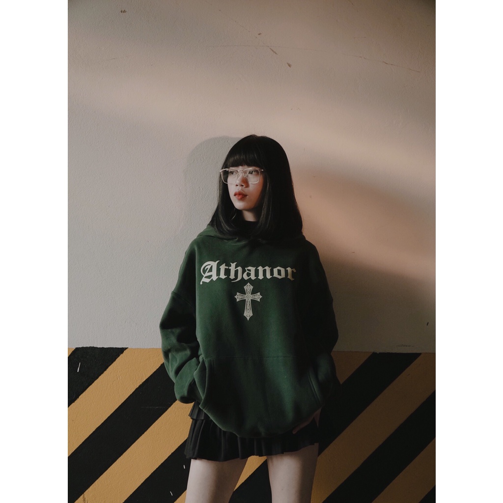 Áo nỉ bông hoodie ATHANOR yggenz shop , áo nỉ bông unisex nam nữ