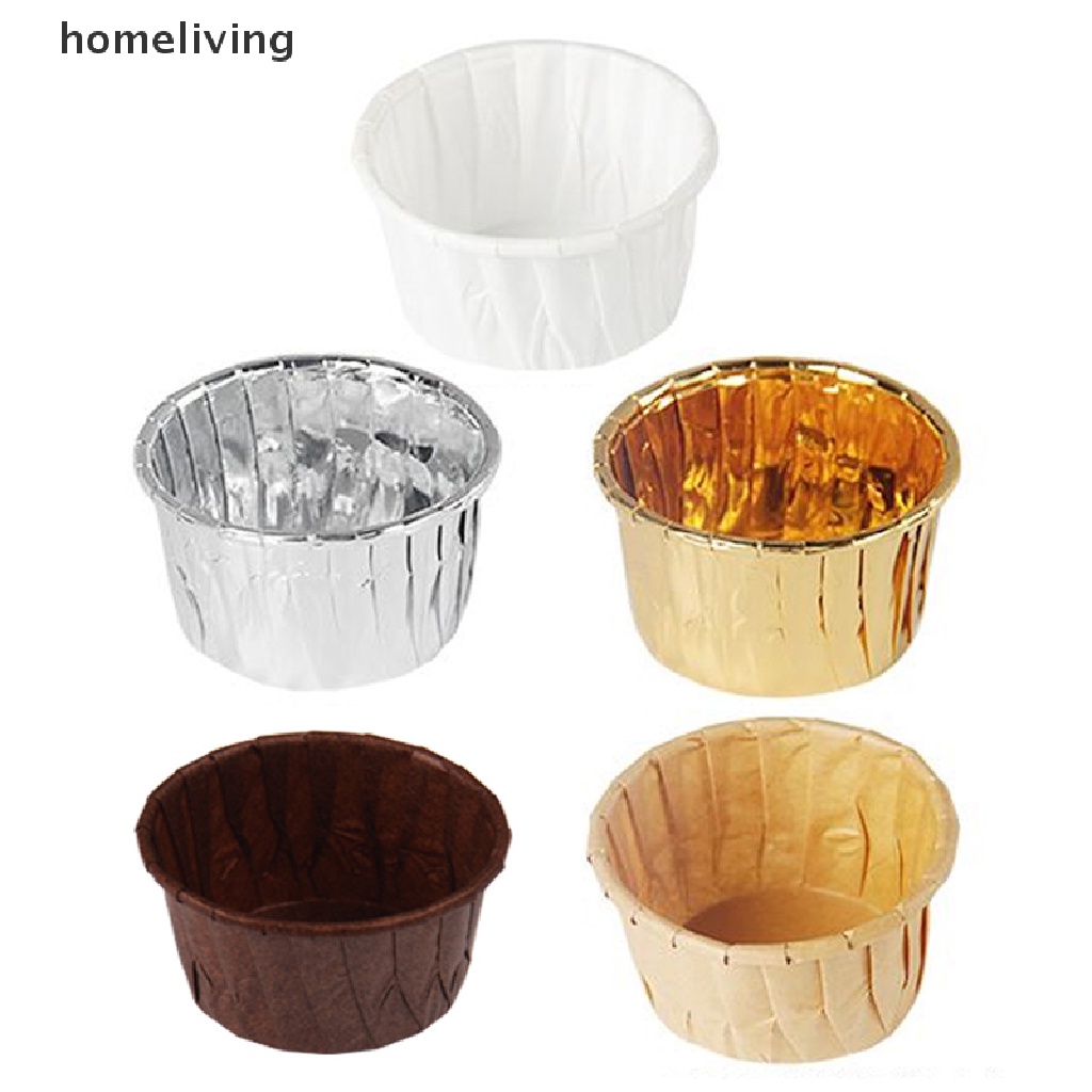 Bộ 50 Cốc Giấy Đựng Bánh Cupcake / Muffin Xinh Xắn Tiện Dụng