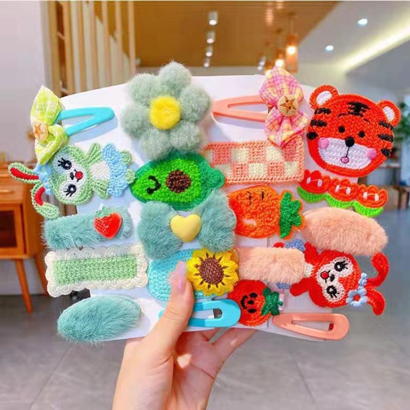 PVN53930 Set 10 kẹp tóc hình thú dễ thương