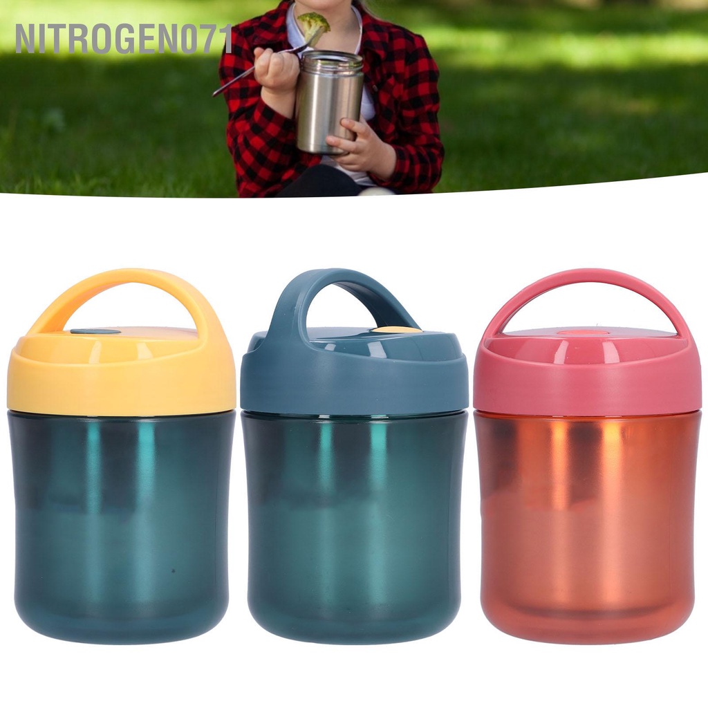 Cốc đựng canh, đựng cháo inox 304  giữ nhiệt cực lâu - 500ml không thấm nước Nitrogen071