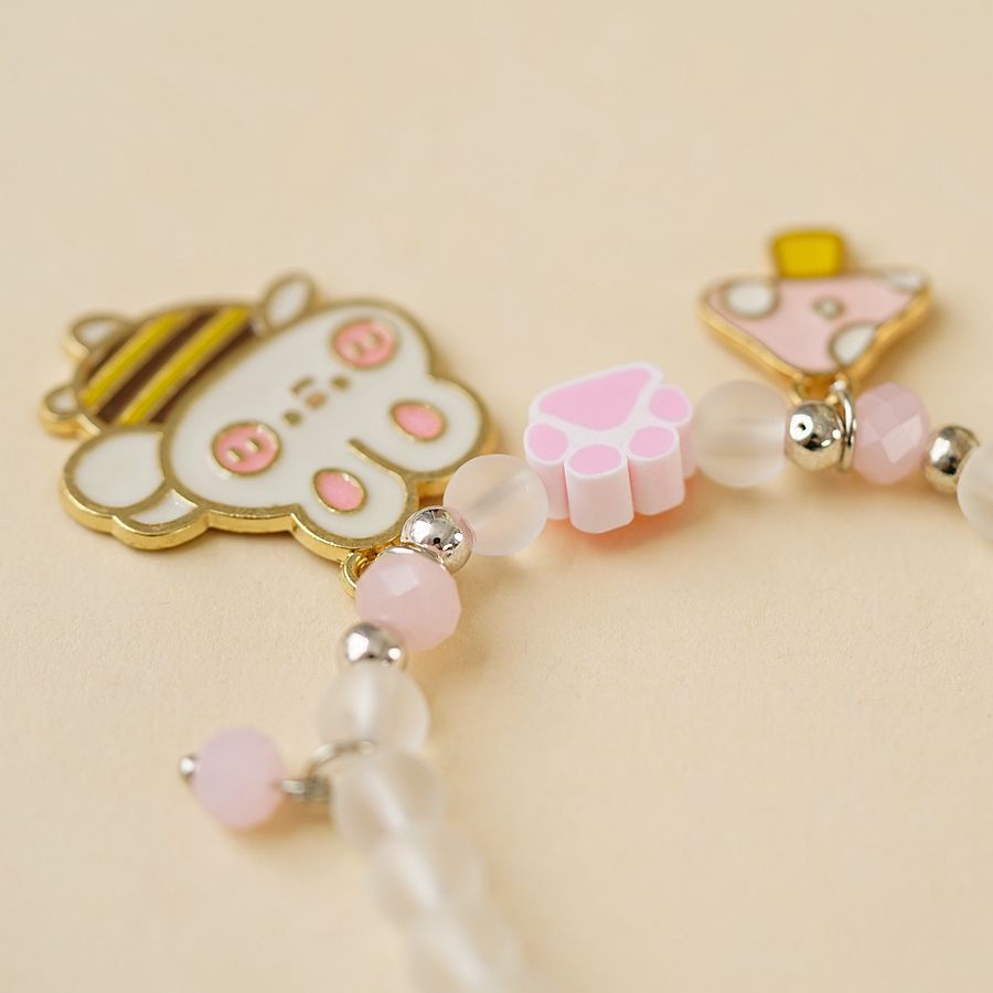 Vòng Đeo Tay Xỏ Hạt Pha Lê Hình Mèo Dễ Thương Phong Cách Hàn Quốc 2022