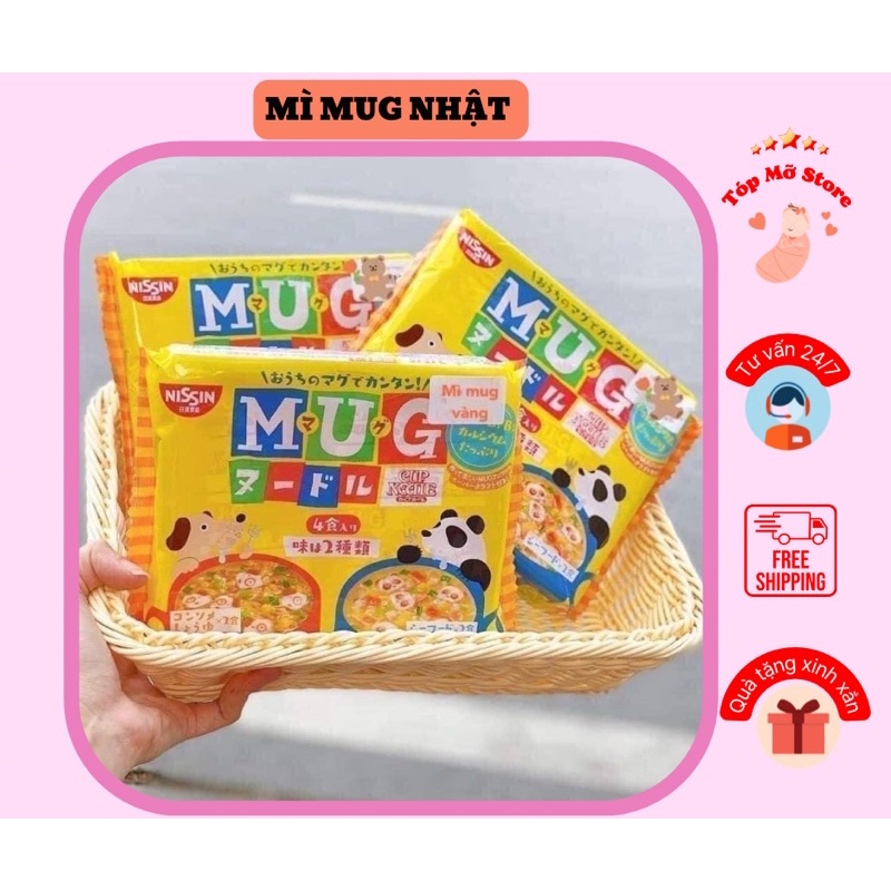 Mì Mug Nissin Nhật Bản Vị Hải Sản Ăn Liền Cho Bé