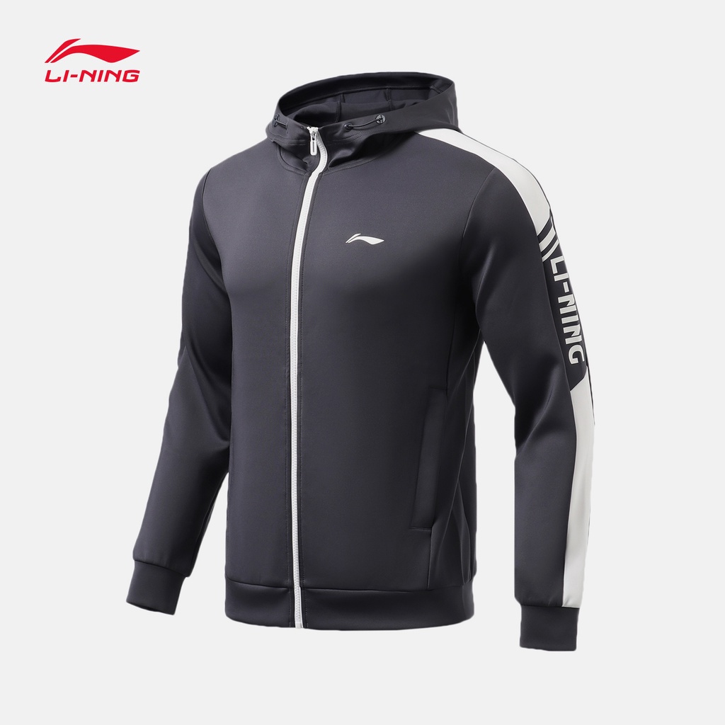 Áo khoác nỉ nam Lining có mũ AWDR459 - Sẵn size M, L