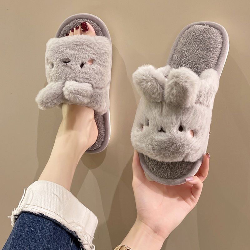Dép Bông Đi Trong Nhà Hình Thỏ Đáng Yêu