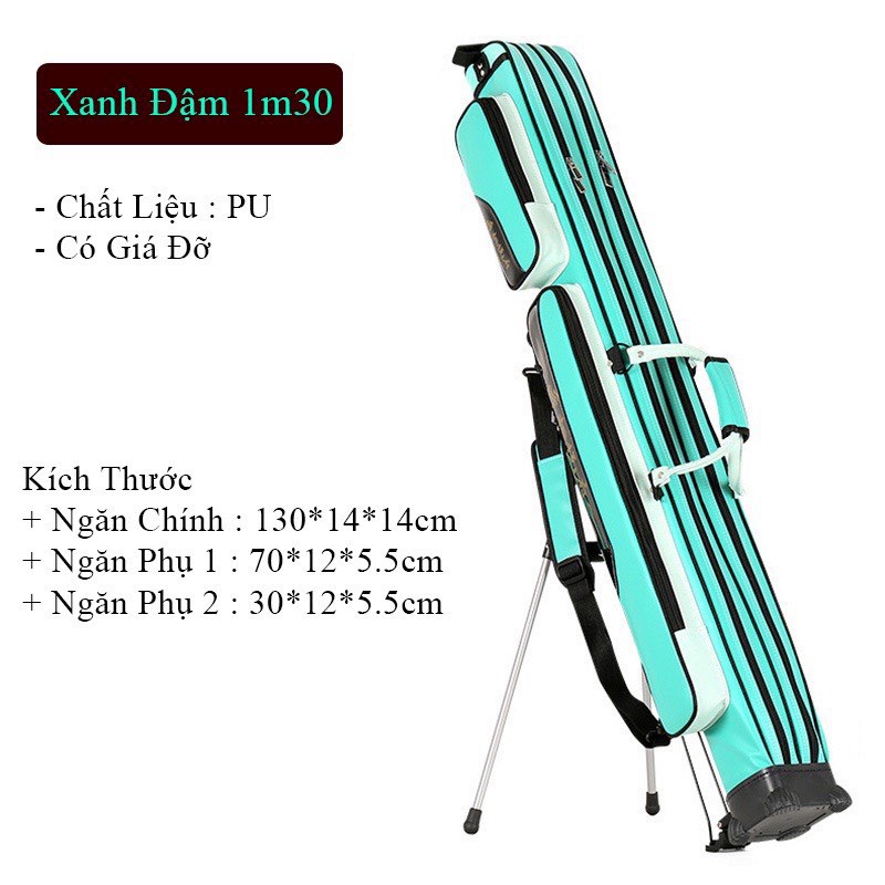 Bao đựng cần Xifeng 1m3 có chân chống - da PU chống thấm nước