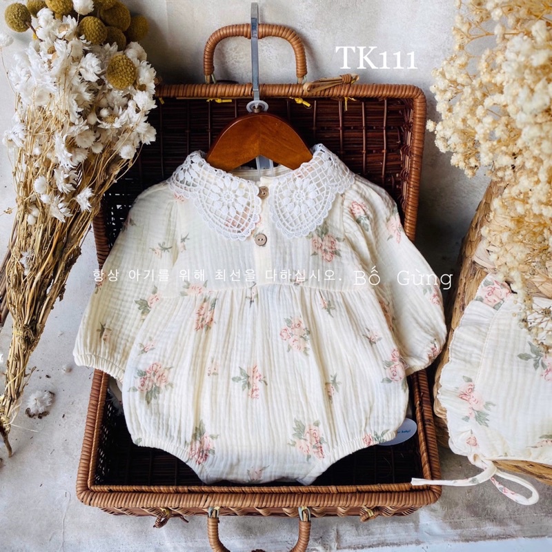 bộ liền hoa cổ ren tk111