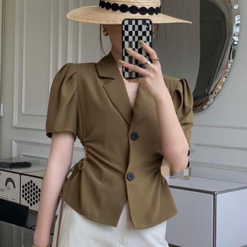 Áo vest lót lụa mix đồ siêu xinh kèm ảnh thật trải sàn