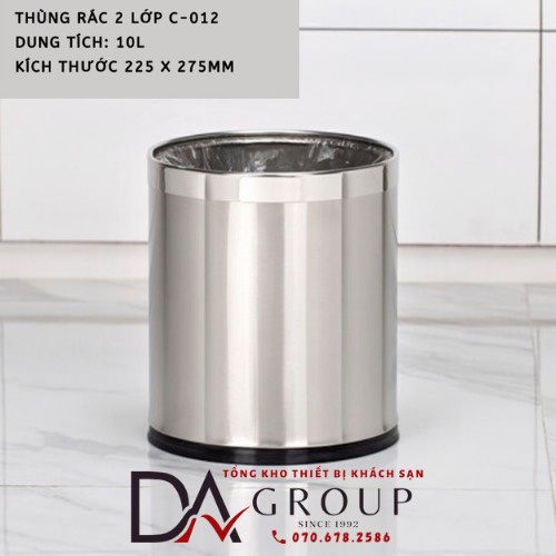 *CÓ GIÁ ƯU ĐÃI KHI LH TRỰC TIẾP*THÙNG RÁC DẠNG TRÒN VĂN PHÒNG 1 LỚP/ 2 LỚP, MÃ C-012