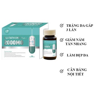 _viên uống trắng da collagen_gutathione 2000mg da trắng tức thì, giúp mờ nám sạm