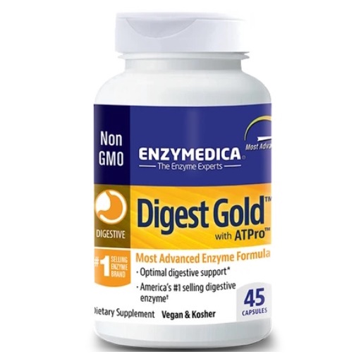 Công thức đặc biệt giúp giảm đầy bụng, khó tiêu tăng cường năng lượng Puritan's Pride Enzymedica Digest Gold with ATPro