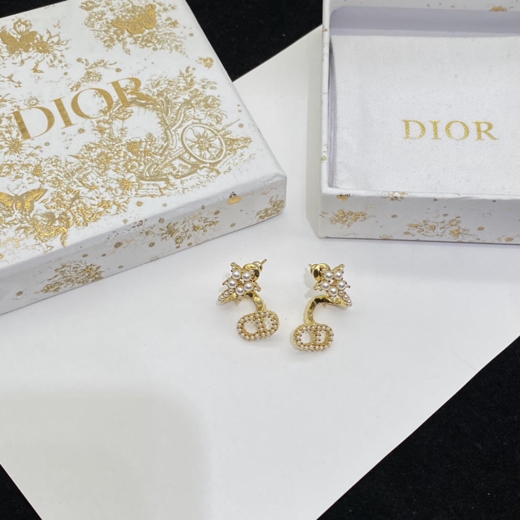 Đôi Bông Tai Mạ Bạc 925 Hình Ngôi Sao Đính Đá Thời Trang