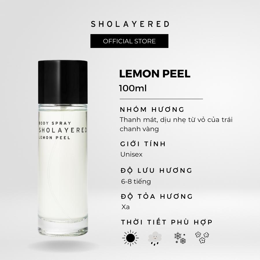 Nước hoa nam nữ unisex EDT Sholayered Chính hãng Nhật Bản 100ml [Lemon Peel]