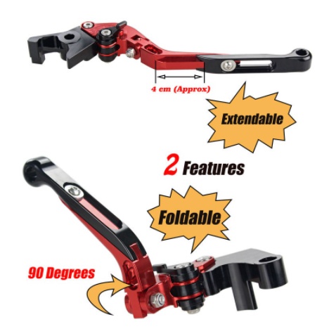 Cặp Tay Thắng CNC Có Thể Điều Chỉnh Mở Rộng Cho Xe Mô Tô HONDA ZOOMER-X 2014 2015 2016 2017 2018 2019 2020 2021