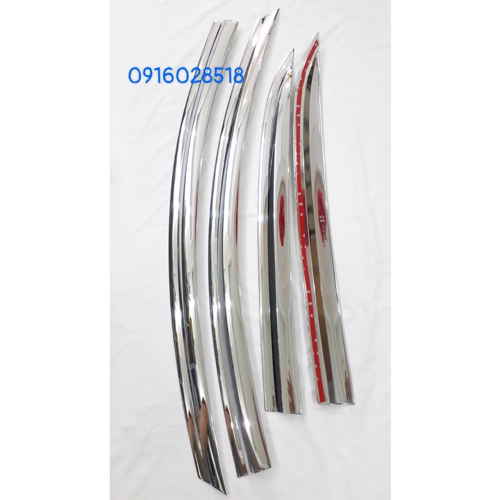 Bộ 4 Vè che mưa xe Hyundai i10, Mạ Crom, loại dày đẹp ve mua xe o to