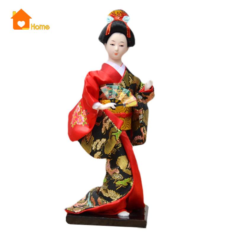 Búp Bê Geisha Mặc Kimono Phong Cách Nhật Bản