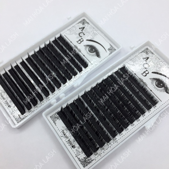 Mi KHAY ĐỘ cong L,LC,LD,M MIX  007_keo nối mi_dụng cụ nối mi_ Mai Hòa Lash