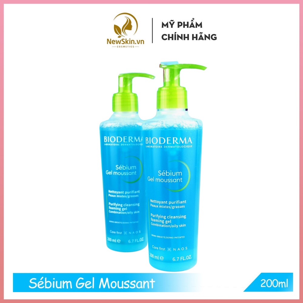 Sữa rửa mặt dạng gel Bioderma Sebium Gel Moussant 200ml