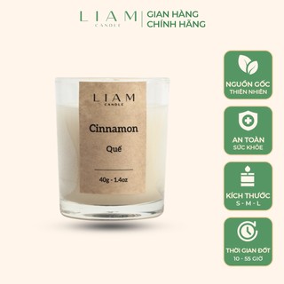 Nến thơm liam candle cinnamon hương quế mang cảm giác ấm nóng gần gũi xen lẫn một chút ngòn ngọt vị bùi