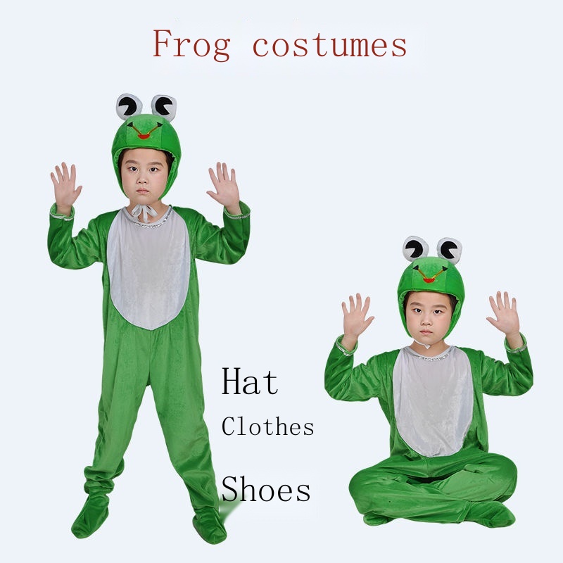 Trang Phục Hóa Trang Động Vật Vịt Vàng Cá Vàng Ếch Rùa Cho Trẻ Em