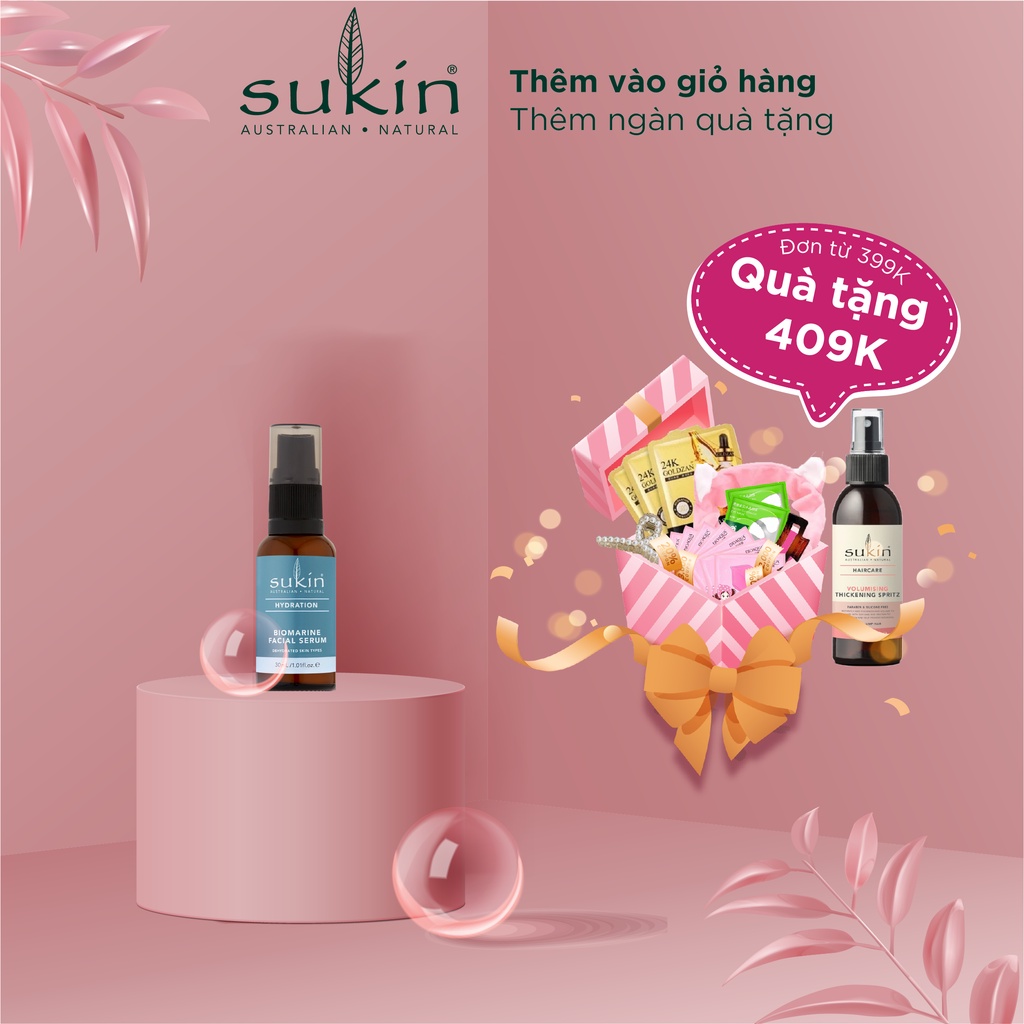 Sukin Serum Dưỡng Ẩm Cho Da Hydration Biomarine Facial Serum 30ml