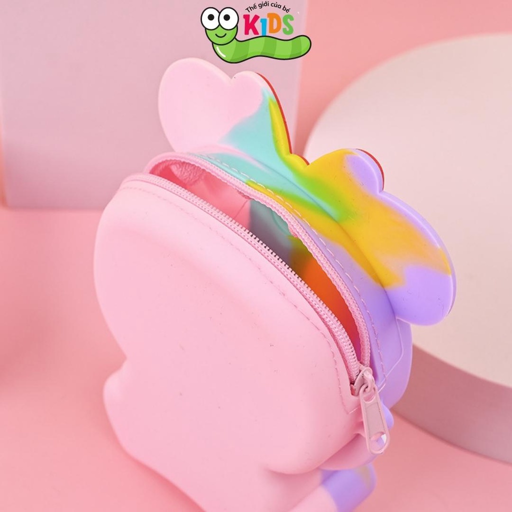 Túi POPIT Micky đeo chéo cho bé chất liệu silicon bóp bong bóng giảm căng thẳng & giải trí - TÚI MICKY 1