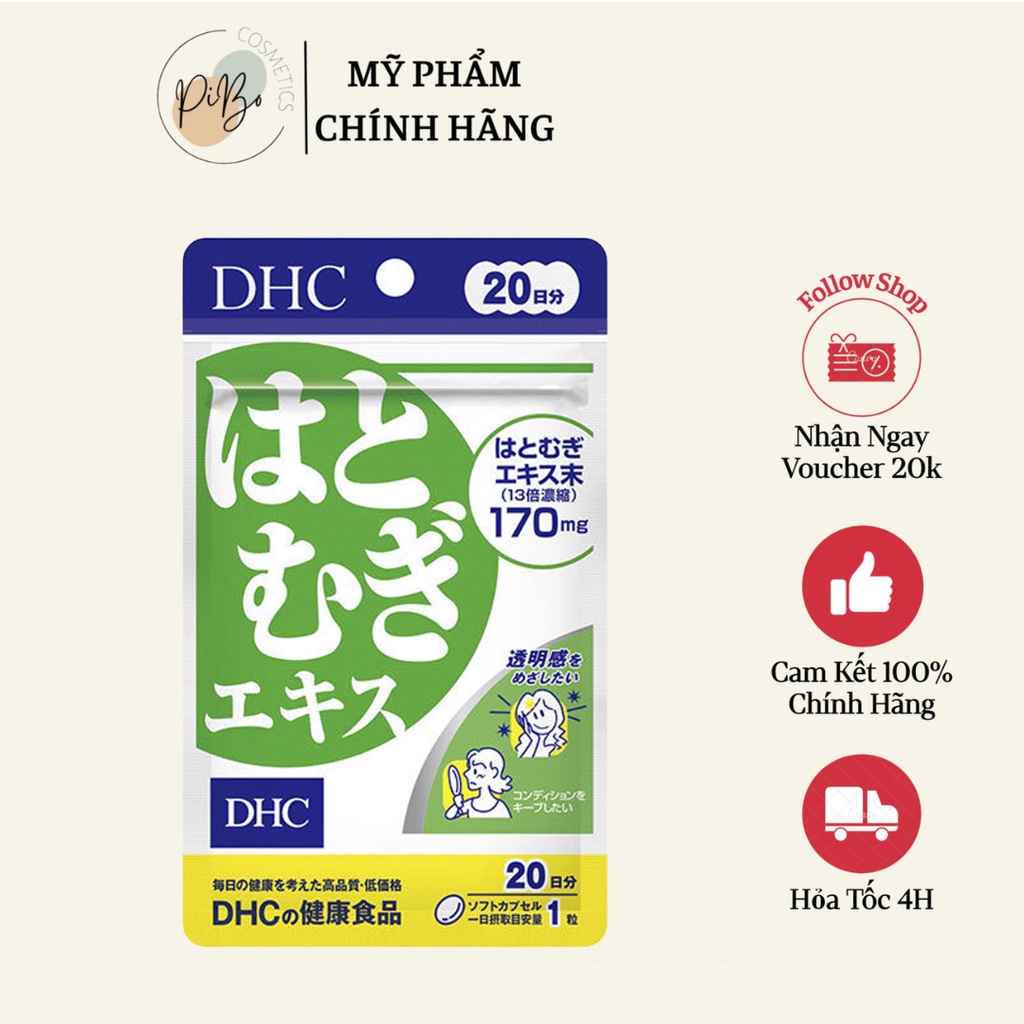 Viên Uống Hỗ Trợ Trắng Da Nhật Bản DHC - 20 Ngày 20 viên