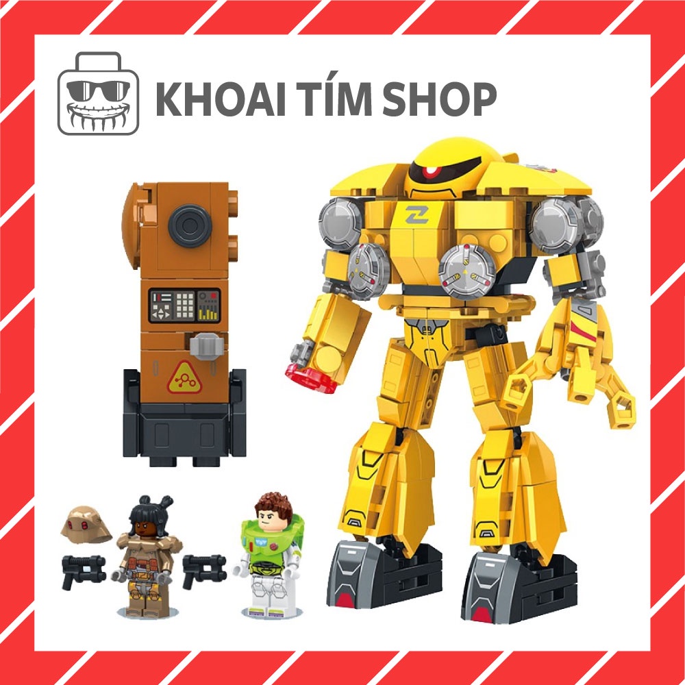 Đồ Chơi Lắp Ráp JX9100 - Buzz Lightyear Truy Đuổi Robot Zyclops/Zyclops Chase 280+ Mảnh