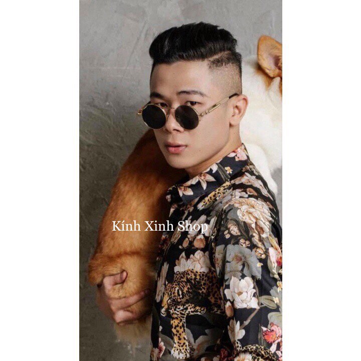 Kính râm nam nữ Mắt tròn xoe cao cấp