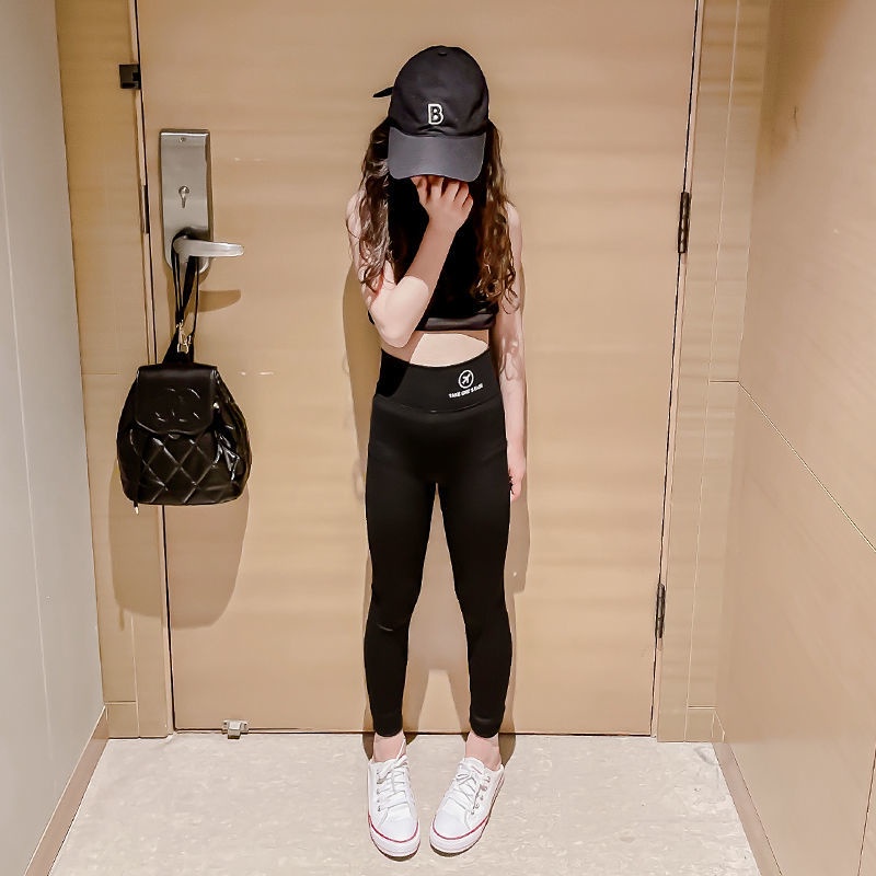 Quần Yoga Bé Gái，Quần Legging Tập Yoga Phong Cách Hàn Quốc Cho Nữ  100cm-170cm