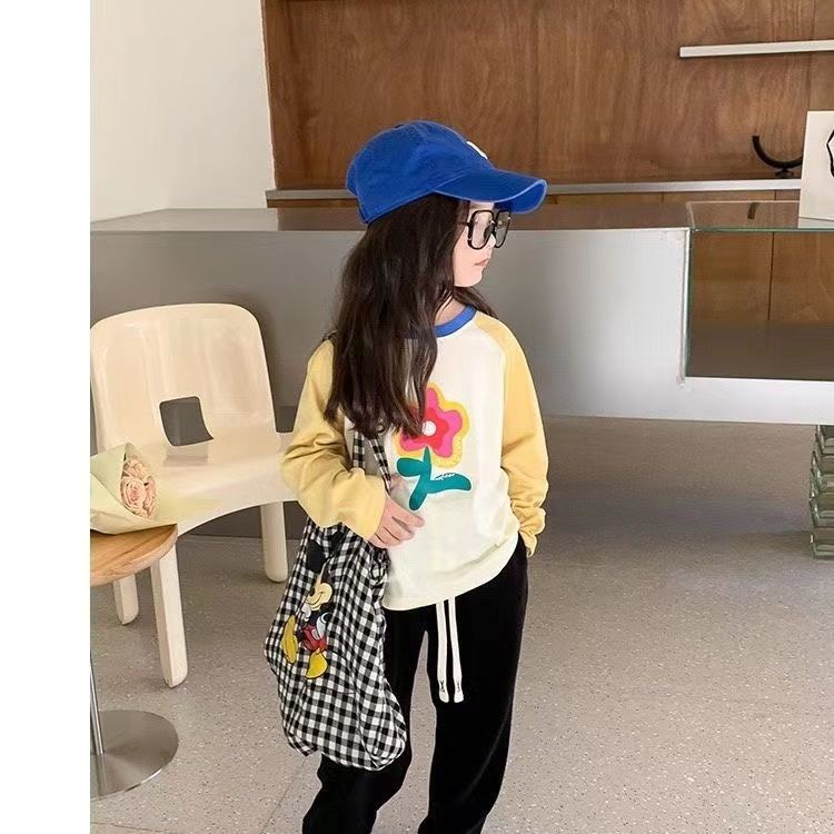 MNGRL Quần Nhung Ống Rộng Tăm Màu Trơn Thời Trang Hàn Quốc Mùa Thu Cho Bé Gái