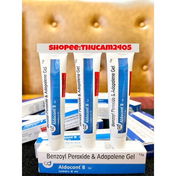 Kem Aldocont B hỗ trợ giảm mụn viêm,sưng, đỏ 15g .