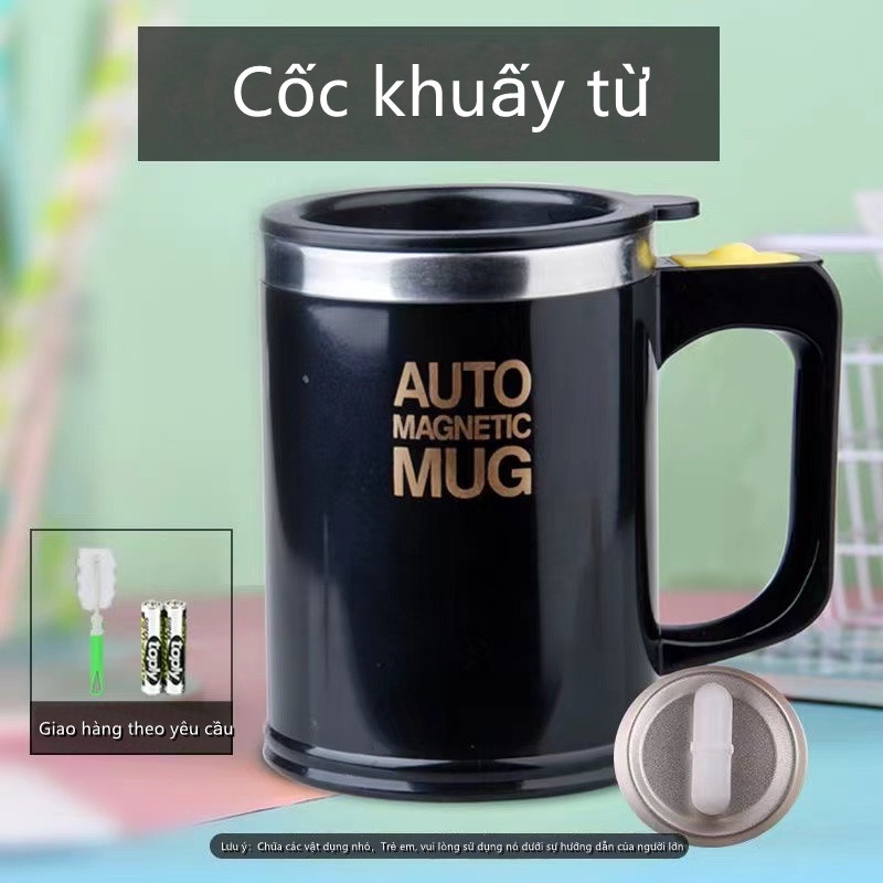 304 thép không gỉ từ tính tự động khuấy cốc cà phê cốc nước cốc điện phòng khách từ hóa cốc trộn cốc
