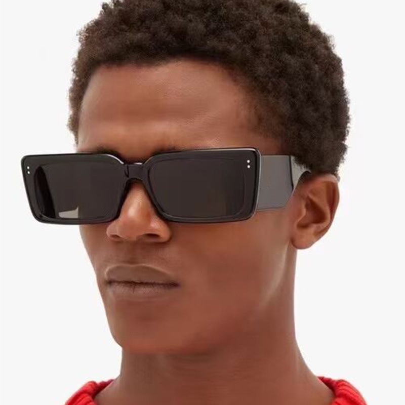 (YUZHU) Kính Mát Gọng Vuông Oversize Màu Kẹo Thời Trang Phương Tây