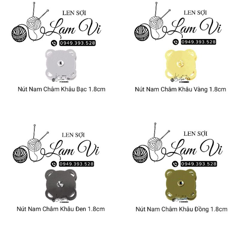 🪅 Nút Hít Nam Châm Khâu - Cài Túi Ví 🪅