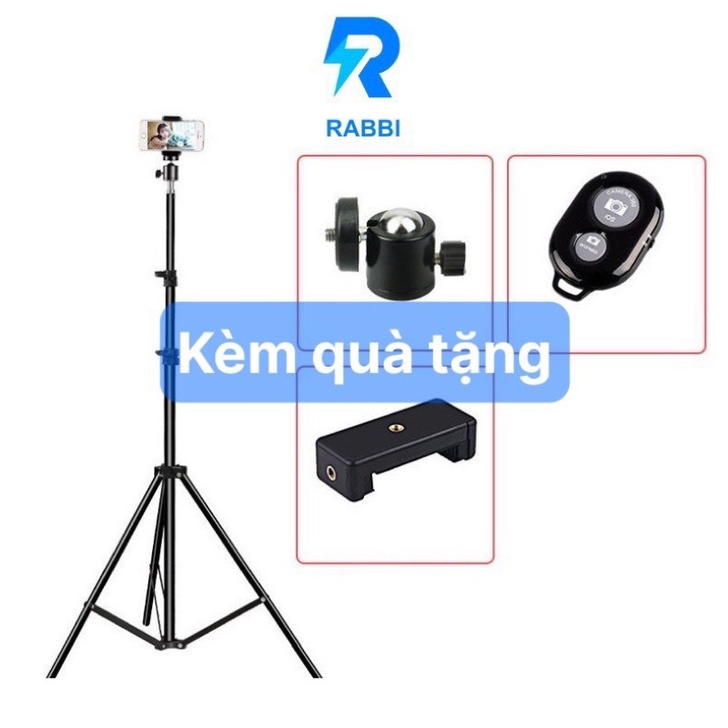 Giá đỡ điện thoại 3 chân tripod livestream kiêm đỡ điện thoại bằng sắt dài 2m1 - Chân đèn 8806 nhập khẩu | BigBuy360 - bigbuy360.vn