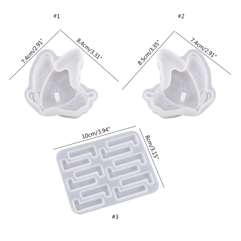 Sa Khuôn Silicon Làm Móc Treo Túi Xách Gắn Tường Hình Bươm Bướm DIY