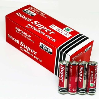 Pin Tiểu pin AA Maxell super power ace R6P vỉ 4 viên chính hãng