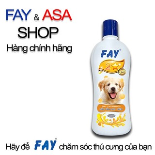 Dầu tắm Chó, mèo Fay 2 Sao 300ml sach ve, khử mùi, giữ ẩm tự nhiên
