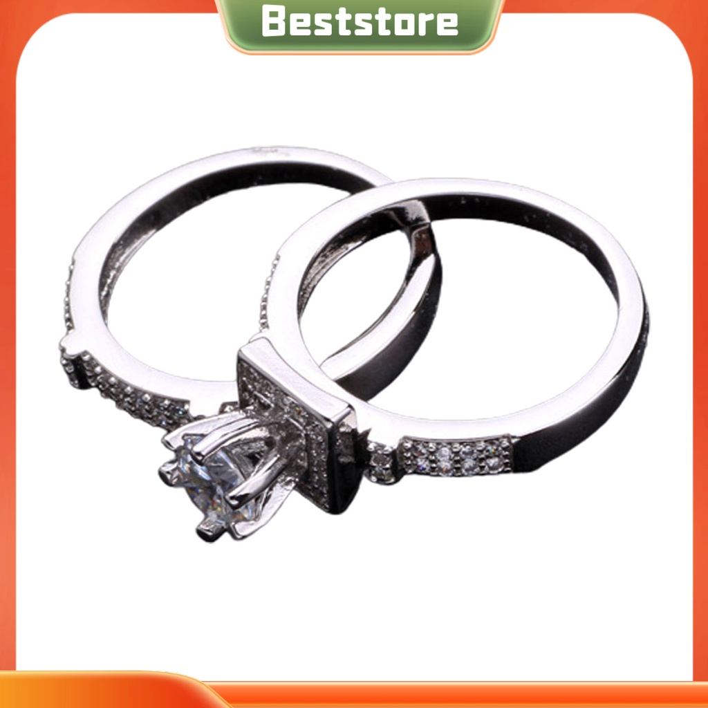 Nhẫn cưới màu sáng tinh tế thời trang