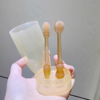 Rơ lưỡi cho bé, bàn chải đánh răng cho bé rơ lưỡi silicon vệ sinh răng miệng bé
