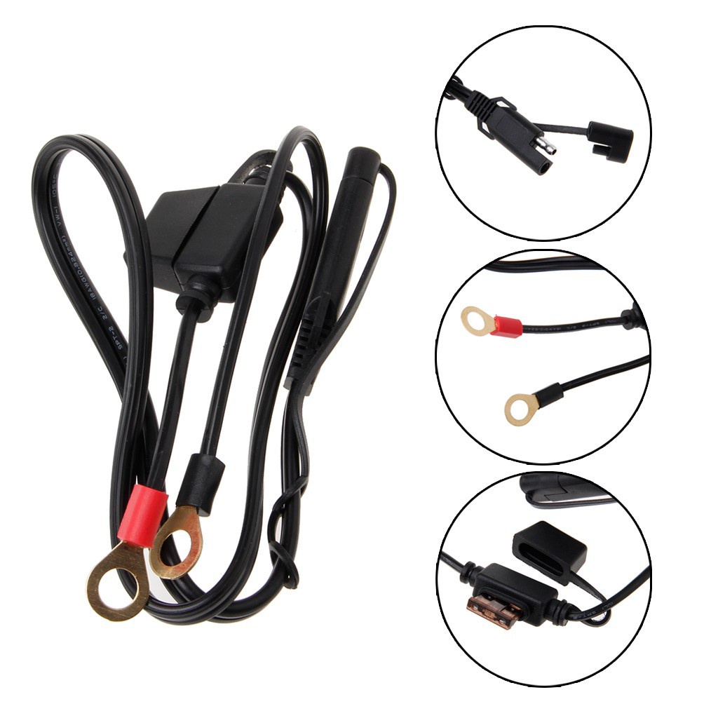 Dây Cáp Kết Nối Sạc Bình Ắc Quy 12V Cho Xe Máy