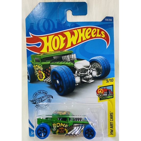 Hotwheels Xe mô hình Bone Shaker xanh