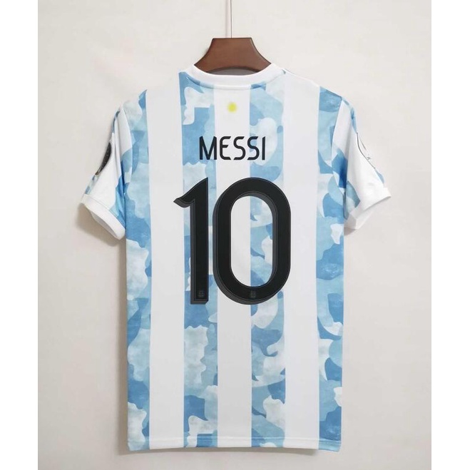 Áo Thun Bóng Đá Đội Tuyển Argentina Mỹ 2021 2022 Size S-2XL