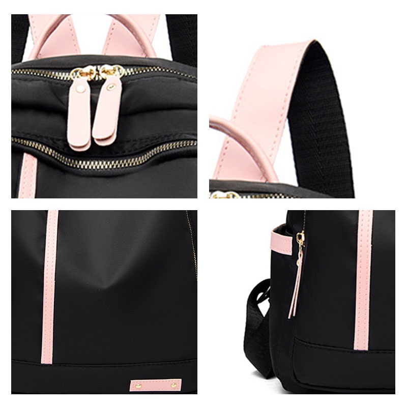 Balo du lịch SUPERCUTE vải oxford chống thấm nước sức chứa lớn thời trang cho nữ