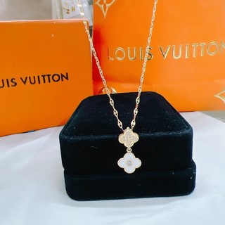 Dây chuyền titan Lv mạ vàng