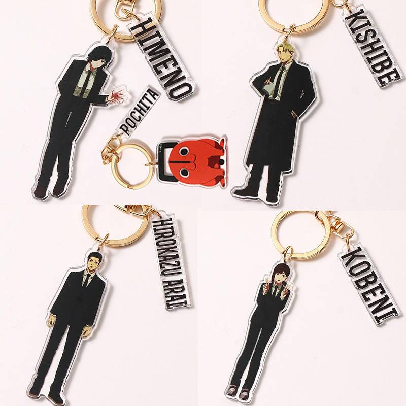 Móc Chìa Khóa Bằng Acrylic Hình Nhân Vật Anime Chainsaw Man Denji Makima Aki Hayakawa Power Pochita