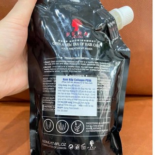 Dầu Hấp Phục Hồi Tóc Hư Tổn Pera Collagen 500ml – Túi Cao Cấp Dưỡng Mượt, Chống Xơ Rối