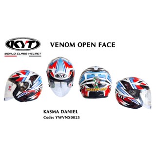 Mũ bảo hiểm 3/4 KYT VENOM 2 KÍNH CHÍNH HÃNG, BẢO HÀNH 25 THÁNG